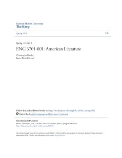 ENG 3701-001: American Literature - The Keep