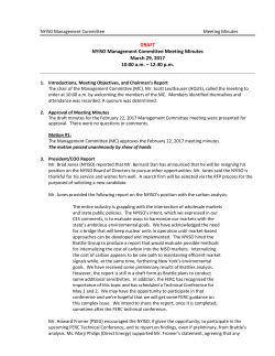 Draft Meeting Minutes - March 29, 2017