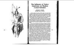 The Influence of Native Americans on Modern