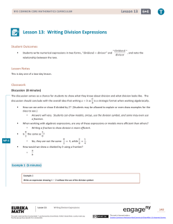 Lesson 13 - EngageNY
