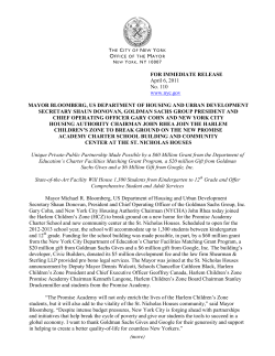 (more) FOR IMMEDIATE RELEASE April 6, 2011 No. 110 www.nyc