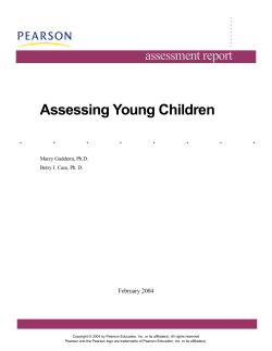 Assessing Young Children