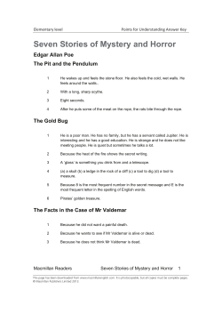 Seven Stories Points for Understanding Answer Key