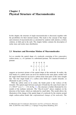 Physical Structure of Macromolecules