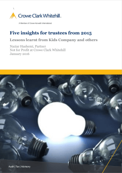 Five insights for trustees from 2015
