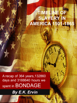 timeline of slavery in america 1501-1865