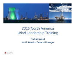 General Manager Business Update - Michael Wood