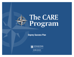 Osprey Success Plan - Stockton University