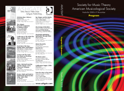 Final Program - American Musicological Society