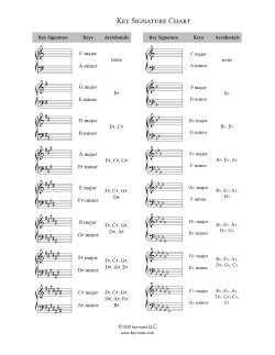 Key Signature Chart - key