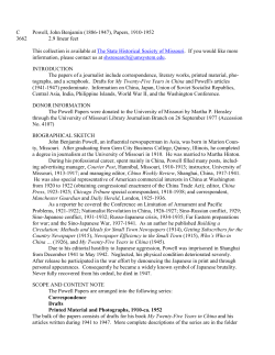 Papers, 1910-1952, (C3662) - The State Historical Society of Missouri