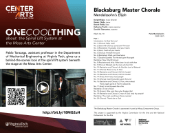 Program Notes - Virginia Tech