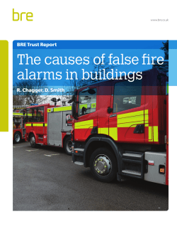 The causes of false fire alarms in buildings