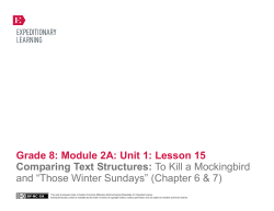 Grade 8: Module 2A: Unit 1