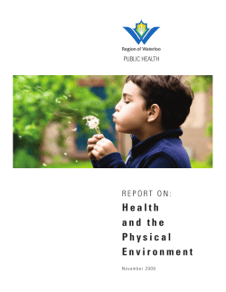 Health and the Physical Environment
