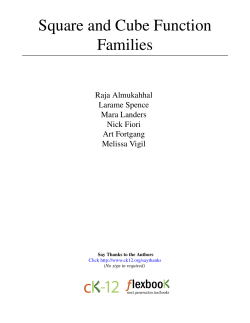 Square and Cube Function Families