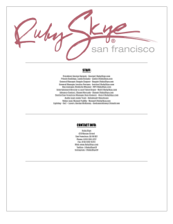 Ruby Skye Floorplans and Tech Packet as of Nov 2015