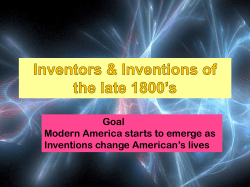 Inventions Notes Slides