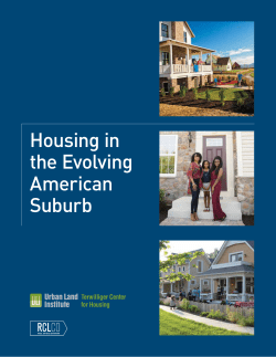 Housing in the Evolving American Suburb