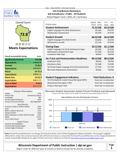 1 Meets Expectations - Iola-Scandinavia School District