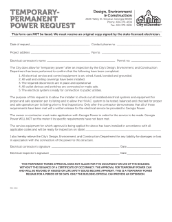 Temp Perm Power Request Form
