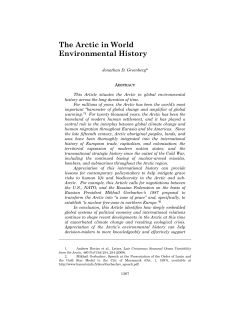 The Arctic in World Environmental History