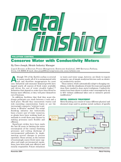 Conserve Water with Conductivity Meters