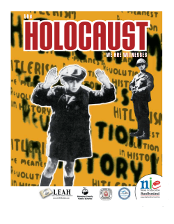 WE ARE WITNESSES - Florida Department of Education Holocaust