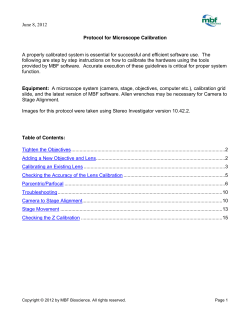 Adding a New Objective Lens: