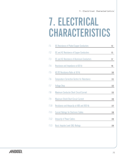 7. ELECTRICAL CHARACTERISTICS