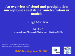 An overview of cloud and precipitation microphysics and its