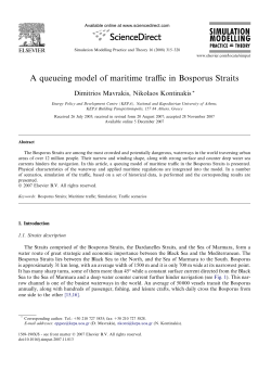 A queueing model of maritime traffic in Bosporus Straits