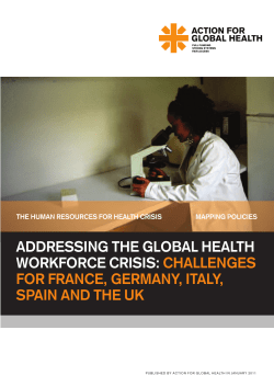 ADDRESSING THE GLOBAL HEALTH WORKFORCE CRISIS