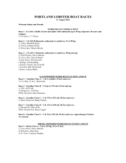 Race 1 - Skiffs 16-feet and under, 40 hp and under, Operator 18