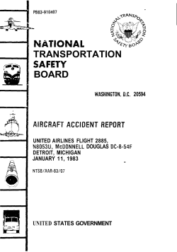 United Airlines Flight 2885, N8053U, McDonnell Douglas DC-8