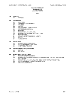 rule 903 mercury - Sacramento Metropolitan Air Quality