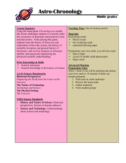 Astro-Chronology - Laboratory for Atmospheric and Space Physics
