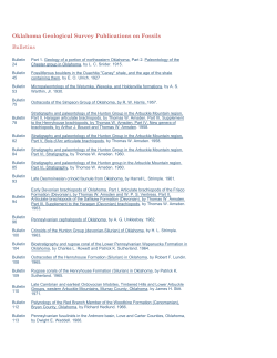 Oklahoma Geological Survey Publications on Fossils Bulletins