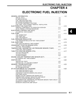 Chapter 4 - Electronic Fuel Injection