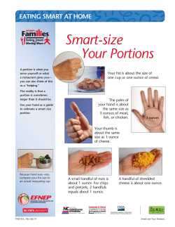Smart-size Your Portions - NC Families Eating Better