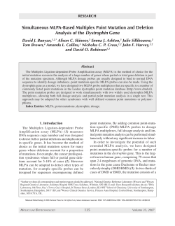 Simultaneous MLPA-Based Multiplex Point Mutation and Deletion