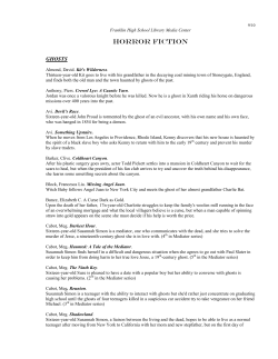 hORROR FICTION - Franklin High