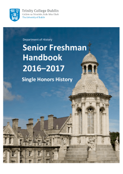 Single Honor - Trinity College Dublin
