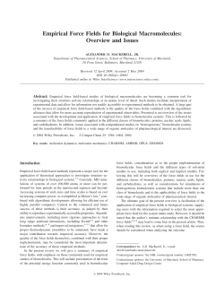 Empirical force fields for biological macromolecules: Overview and