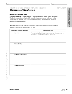 Narrative Analysis