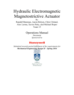 Hydraulic Electromagnetic Magnetostrictive Actuator