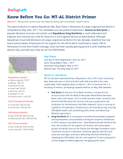 Know Before You Go: MT-AL District Primer
