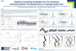 Optimal Sampling Strategies for the Baseline Characterization of