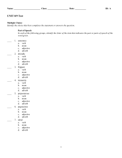 Unit 8-9 Test ExamView