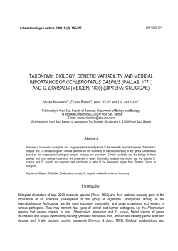 TAXONOMY, BIOLOGY, GENETIC VARIABILITY AND MEDICAL